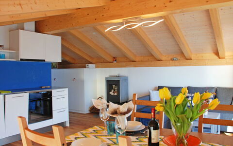 Cà dal Non: Room, Property, Ceiling, Interior Design, Building, House, Furniture, Dining Room, Beam, Loft
