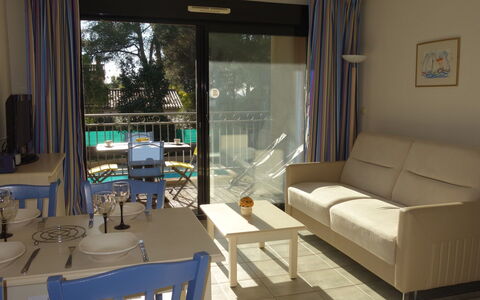 La Marina: Room, Property, Furniture, Living Room, Interior Design, Building, Real Estate, Floor, Table, House
