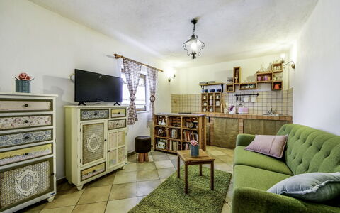 Marijana: Green, Room, Furniture, Property, Interior Design, Yellow, Building, House, Living Room, Wall