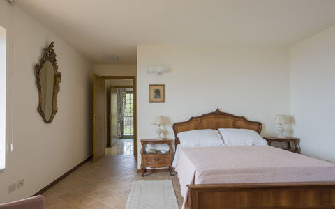 Delfina: Bedroom, Room, Furniture, Bed, Property, Floor, Bed Sheet, Bed Frame, Interior Design, Wall