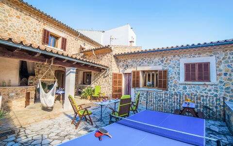 Son Trobat: Sky, Property, Plant, Window, Furniture, Building, Azure, Shade, Lighting, Outdoor Furniture