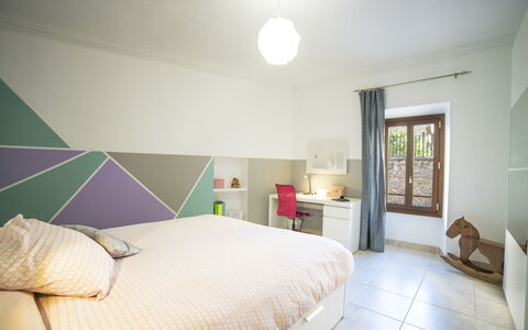 Son Trobat: Bedroom, Room, Furniture, Property, Bed, Interior Design, Bed Frame, Floor, Ceiling, Bed Sheet