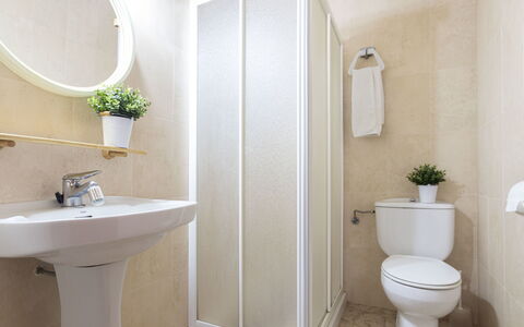Coquetó: Plant, Mirror, White, Purple, Bathroom, Sink, Plumbing Fixture, Bathroom Sink, Architecture