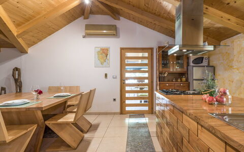 Cetina: Room, Property, Countertop, Building, Interior Design, Ceiling, Beam, Furniture, Wood, Floor