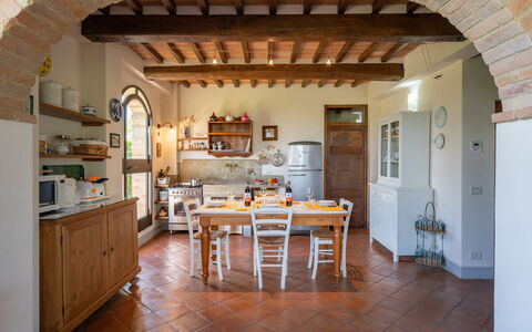 Villa Alba: Property, Building, Room, Ceiling, Furniture, Floor, House, Beam, Interior Design, Arch