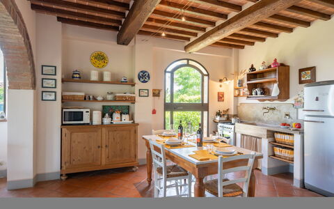 Villa Alba: Room, Ceiling, Building, Property, Furniture, Interior Design, Beam, House, Kitchen, Floor