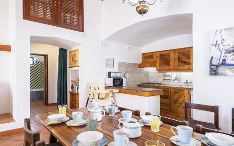 Villa Jacaranda V3: Property, Room, Building, Interior Design, Furniture, Ceiling, Dining Room, Table, House, Real Estate