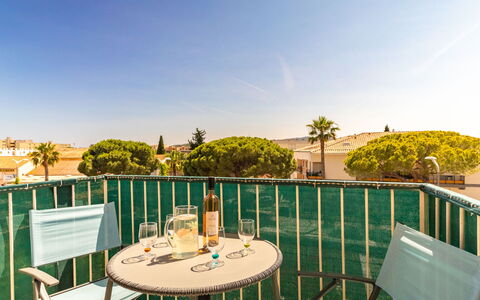 Les Ilaires: Sky, Property, Furniture, Water, Azure, Chair, Building, Table, Outdoor Furniture, Interior Design