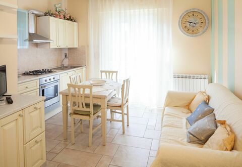 Evelyn Apartment - Diano Marina: Property, Room, Furniture, Interior Design, Building, Floor, Wall, Living Room, House, Real Estate