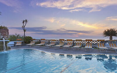 Ischia Forio 102: Swimming Pool, Sky, Resort, Water, Vacation, Leisure, Tree, Palm Tree, Sea, Ocean