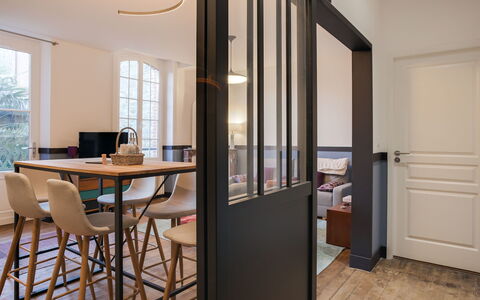 Dinard 189: Building, Furniture, Window, Table, Chair, Wood, Door, Interior Design, Shade