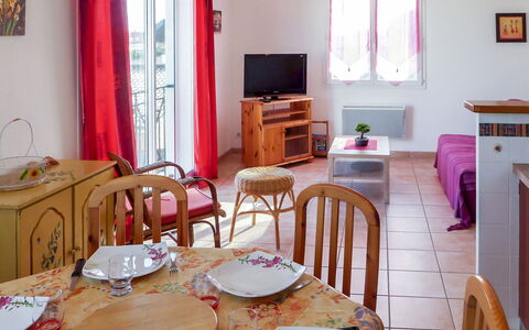 Les Fauvettes: Table, Furniture, Property, Tableware, Picture Frame, Window, White, Chair, Wood, Building