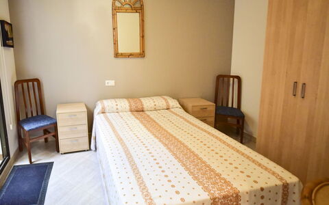 Caseta Blanqueta: Bedroom, Room, Furniture, Bed, Bed Sheet, Property, Bed Frame, Mattress, Floor, Interior Design