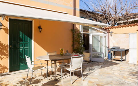 Stella Marina: Property, House, Building, Home, Real Estate, Yellow, Room, Residential Area, Wall, Patio