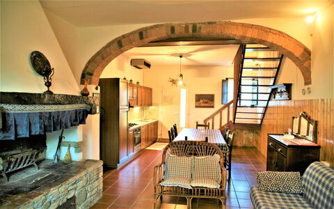 Agriturismo Girasole: Room, Property, Building, Interior Design, Furniture, Ceiling, House, Real Estate, Architecture, Arch