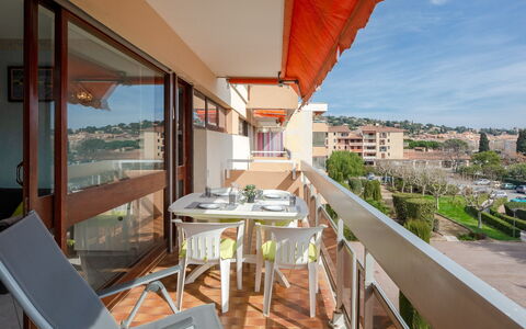 Sainte Maxime 455: Building, Sky, Table, Plant, Wood, Cloud, Interior Design, Shade, Window, Porch