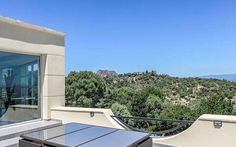 Les Toscanes: Sky, Daytime, Plant Community, Building, Azure, Shade, Tree, Plant, Urban Design, Slope