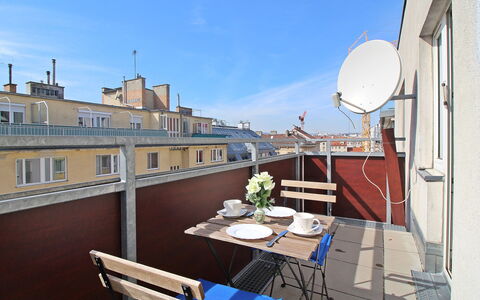 Vienna Waits for You: Property, Apartment, Roof, Building, Room, Real Estate, Balcony, Sky, House, Waterway