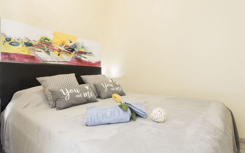 Canigó: Bedroom, Bed, Furniture, Bed Sheet, Room, Property, Bedding, Wall, Interior Design, Bed Frame