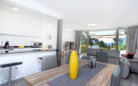 Cap Roig: Property, Room, Interior Design, Yellow, Real Estate, Furniture, House, Building, Table, Home