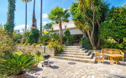 Villa Can Mandol: Property, Real Estate, House, Tree, Estate, Home, Botany, Building, Backyard, Landscaping
