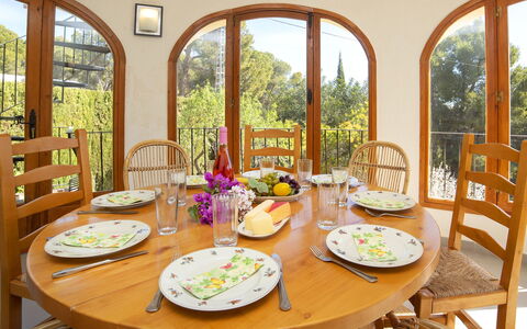 Lolita: Room, Dining Room, Property, Table, Interior Design, Furniture, Meal, Yellow, Breakfast, Home