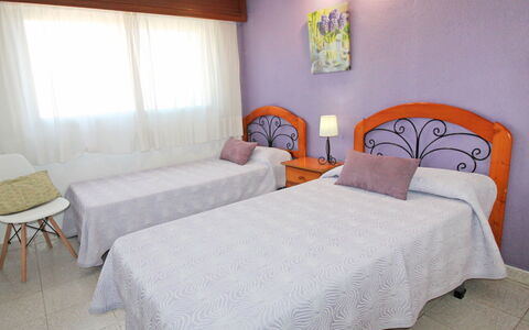 Las Palmeras: Bedroom, Bed, Furniture, Room, Property, Bed Sheet, Bed Frame, Bedding, Interior Design, Wall