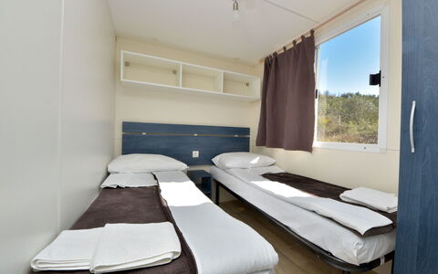 Novigrad (Zadar) 136: Bed, Room, Furniture, Bedroom, Property, Interior Design, Mattress, Building, Suite, Mattress Pad