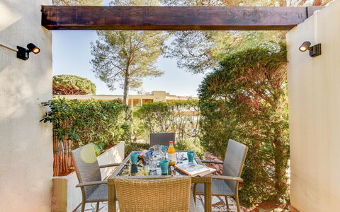 Mas de la Plage: Property, Room, Home, House, Building, Interior Design, Real Estate, Wall, Furniture, Porch