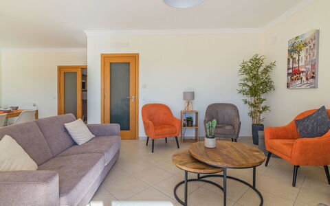 Vila Caravela: Room, Living Room, Property, Furniture, Interior Design, Table, House, Building, Real Estate, Floor