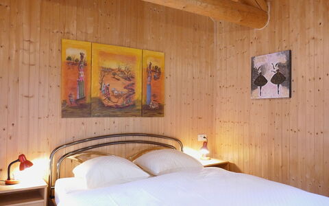 Rustico Nurell: Wood, Bedroom, Interior Design, Bed, Furniture, Room, Floor, Ceiling, Bed Sheet, Bedding