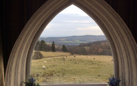 Wester Riechip: Arch, Architecture, Tree, Sky, Window, Grass, Room, Landscape, Plant, Building