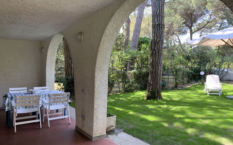 Casa delle Palme: Plant, Building, Table, Shade, Tree, Architecture, Interior Design, Grass, Real Estate, Chair