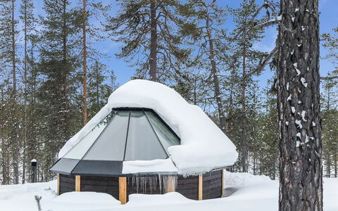 Arctic Light Hut: Snow, Winter, Freezing, Ice Cap, Dome, Hut, Log Cabin, Daylighting