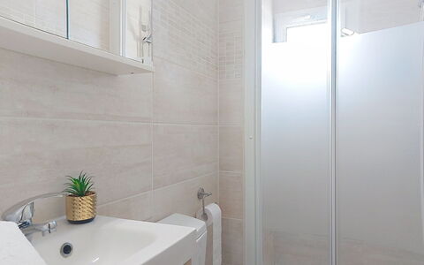 Les Romarins: Bathroom, Plumbing Fixture, Wall, Flooring, Floor, Interior Design, Sink, Tap, Bathroom Sink, Plumbing
