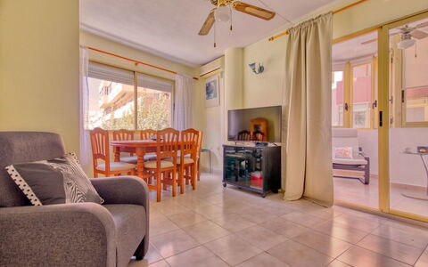 Calpe Pueblo: Property, Room, Ceiling Fan, Furniture, Building, Ceiling, Interior Design, Floor, Real Estate, House