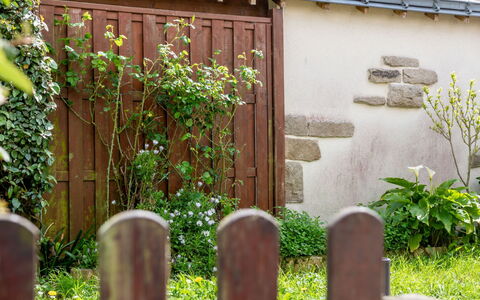 Village du Port: Plant, Fence, Grass, Tree, Flowerpot, Yard, Backyard, House, Landscaping, Shrub