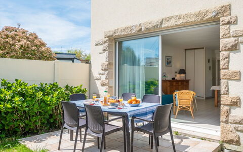 Village du Port: Plant, Table, Furniture, Chair, Azure, Building, Sky, Cloud, Shade, Interior Design