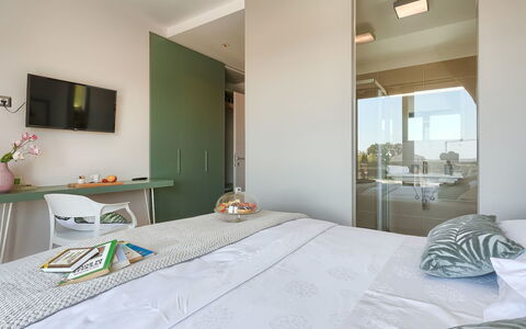 Grande: Bedroom, Room, Furniture, Bed, Property, Interior Design, Bed Sheet, Mattress, Wall, Floor