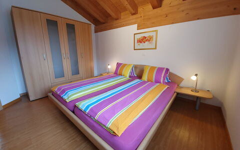 Haus Artemis: Wood, Interior Design, Flooring, Floor, Room, Bed, Bedroom, Furniture, Ceiling, Wood Stain