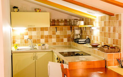 Bevk 300.3: Room, Orange, Ceiling, Kitchen, Property, Cabinetry, Furniture, Yellow, Interior Design, Building