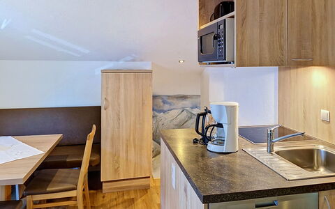 Alpenblick: Wood, Floor, Room, Wood Stain, Hardwood, Ceiling, Plank, Plywood, Sink, Lumber