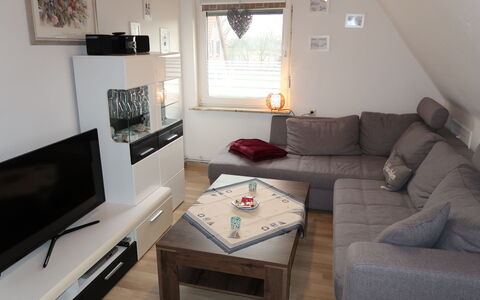Haus am See: Couch, Property, Furniture, Picture Frame, Table, Window, Lighting, Interior Design, Wood, Living Room