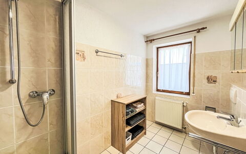 Alpenblick: Flooring, Floor, Interior Design, Ceiling, Room, Plumbing Fixture, Bathroom, Plumbing, Tap