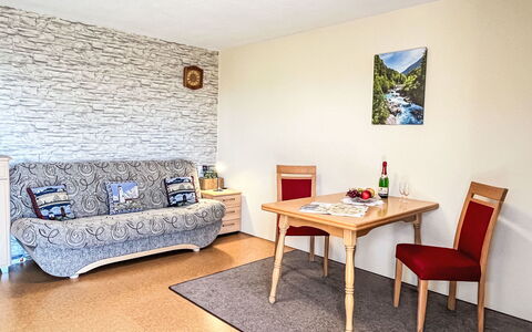 Alpenblick: Furniture, Interior Design, Wood, Flooring, Floor, Room, Living Room, Couch, Apartment, Picture Frame