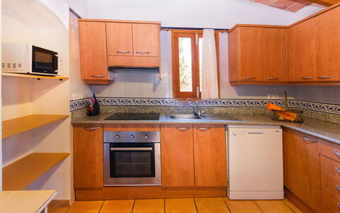 Ses Sitjoles: Cabinetry, Countertop, Building, Furniture, Kitchen Sink, Kitchen Stove, Sink, Kitchen Appliance, Kitchen, Wood