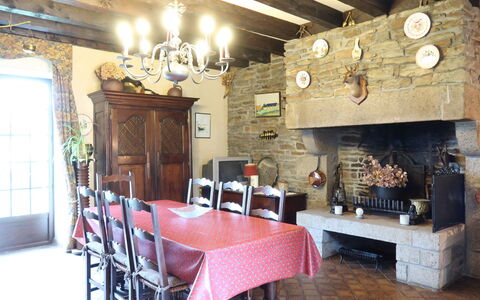 La Longère: Property, Room, Building, Interior Design, Ceiling, Furniture, House, Dining Room, Real Estate, Table