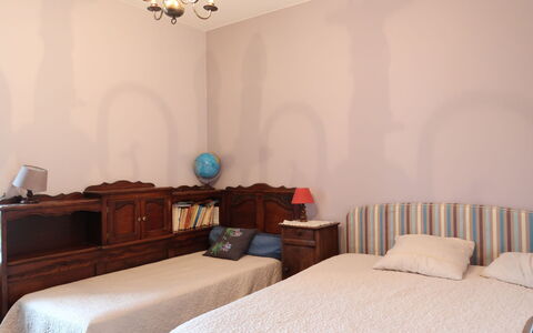 La Longère: Bedroom, Room, Furniture, Bed, Property, Bed Sheet, Interior Design, Bed Frame, Wall, Bedding