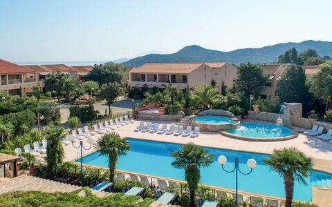 L'Ile Rousse 604: Plant, Water, Sky, Swimming Pool, Tree, Azure, Building, Urban Design, Shade, Leisure