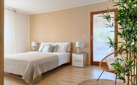 Tijan: Furniture, Bedroom, Room, Bed, Interior Design, Property, Wall, Bed Frame, Bed Sheet, Floor